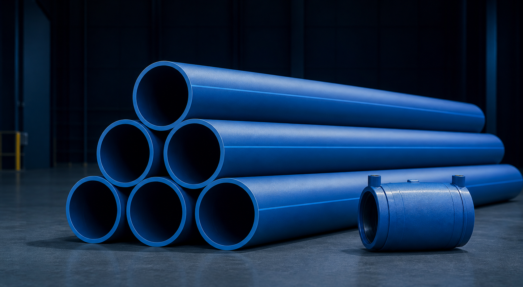 HDPE 给水管道系统真实塑料管产品